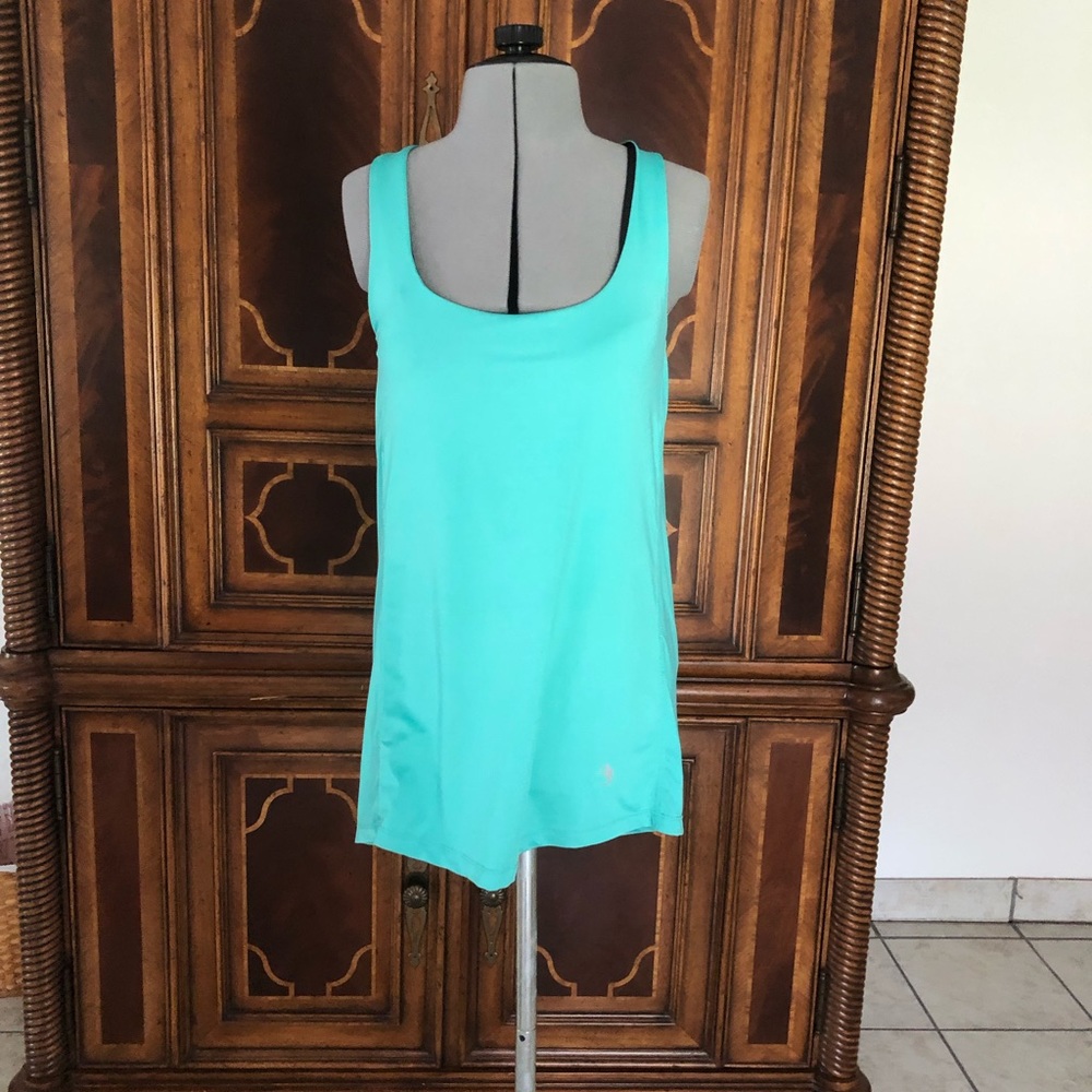 Teal yoga top